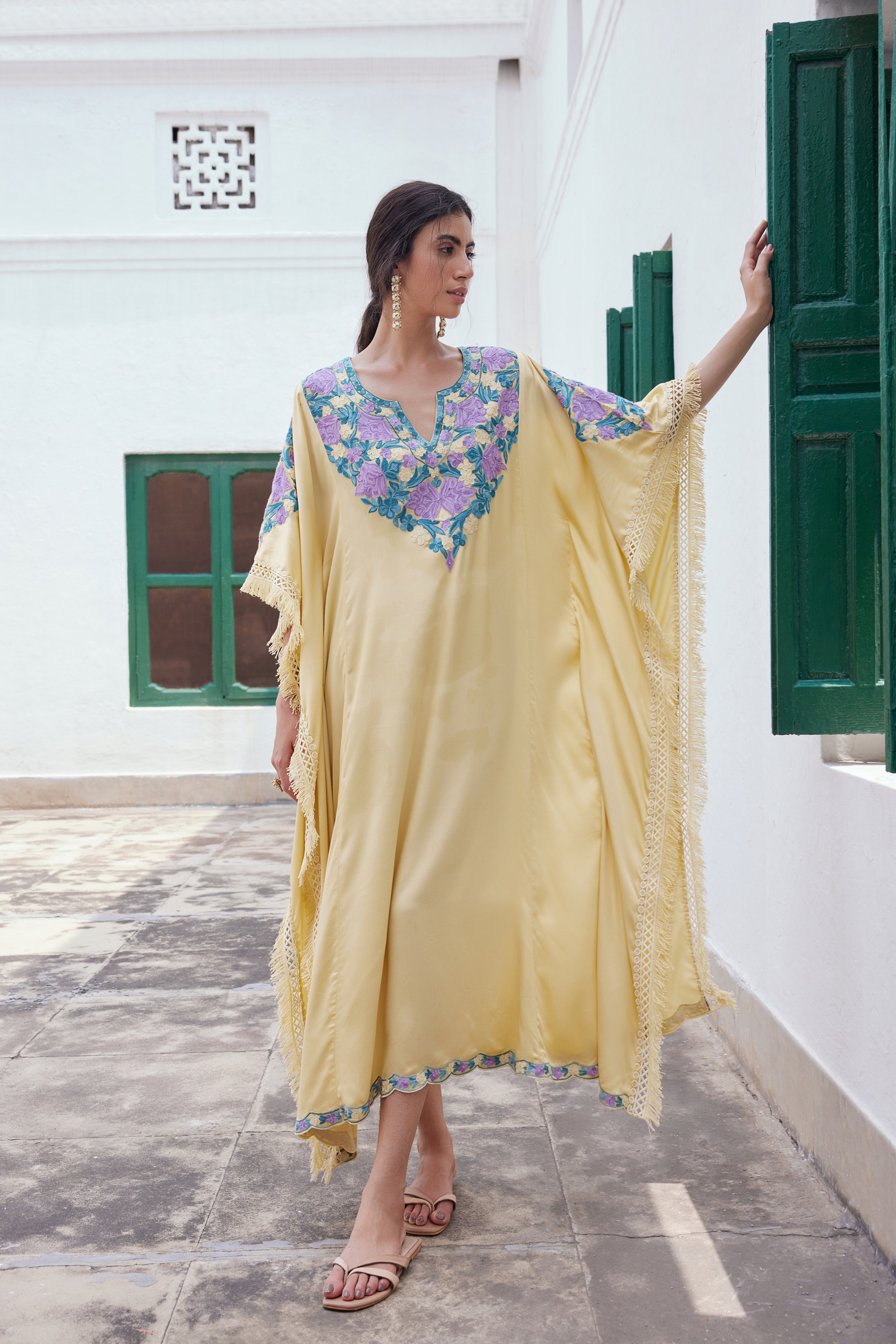 Lemon Yellow Kaftan