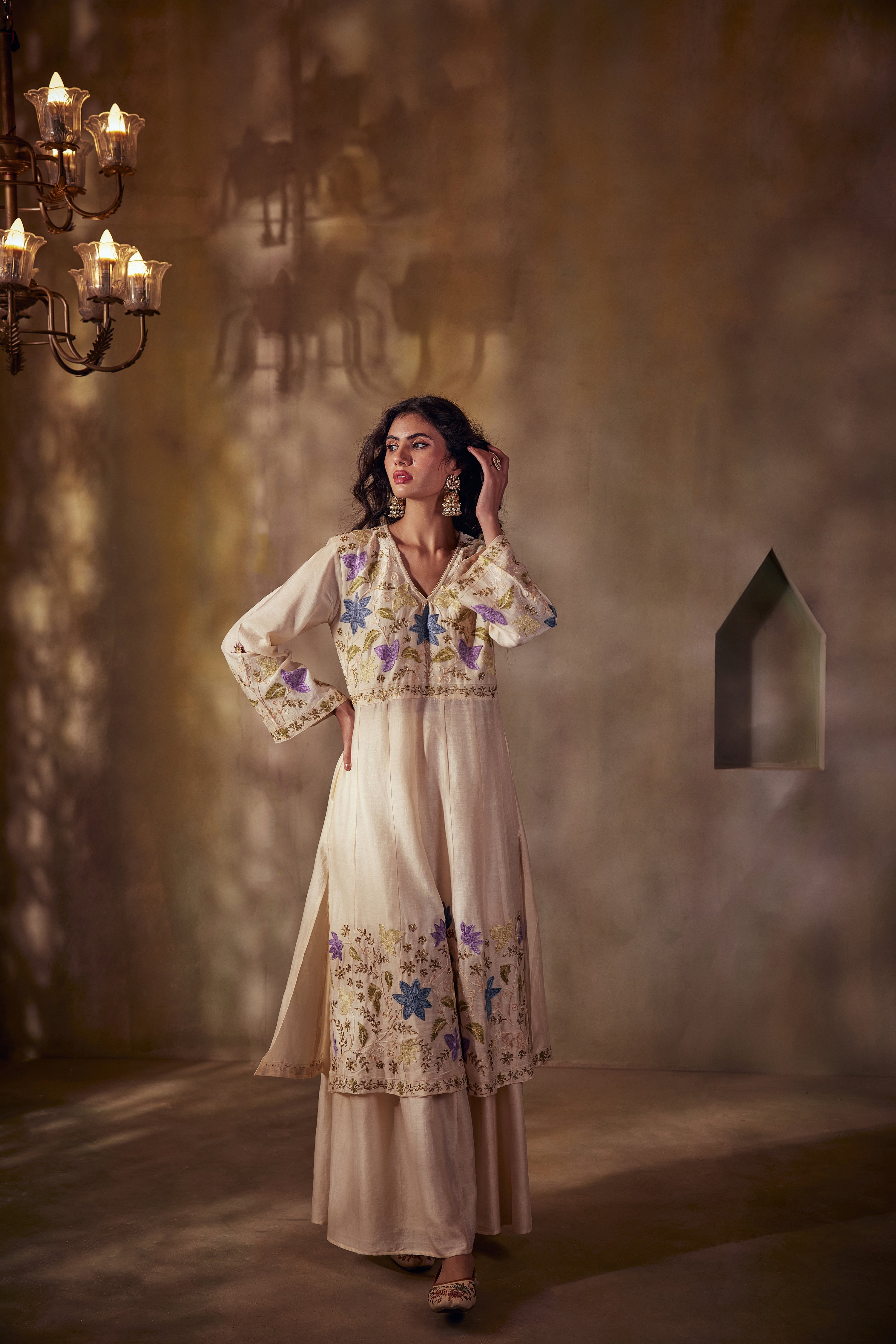 Chandni Raat Ivory Anarkali