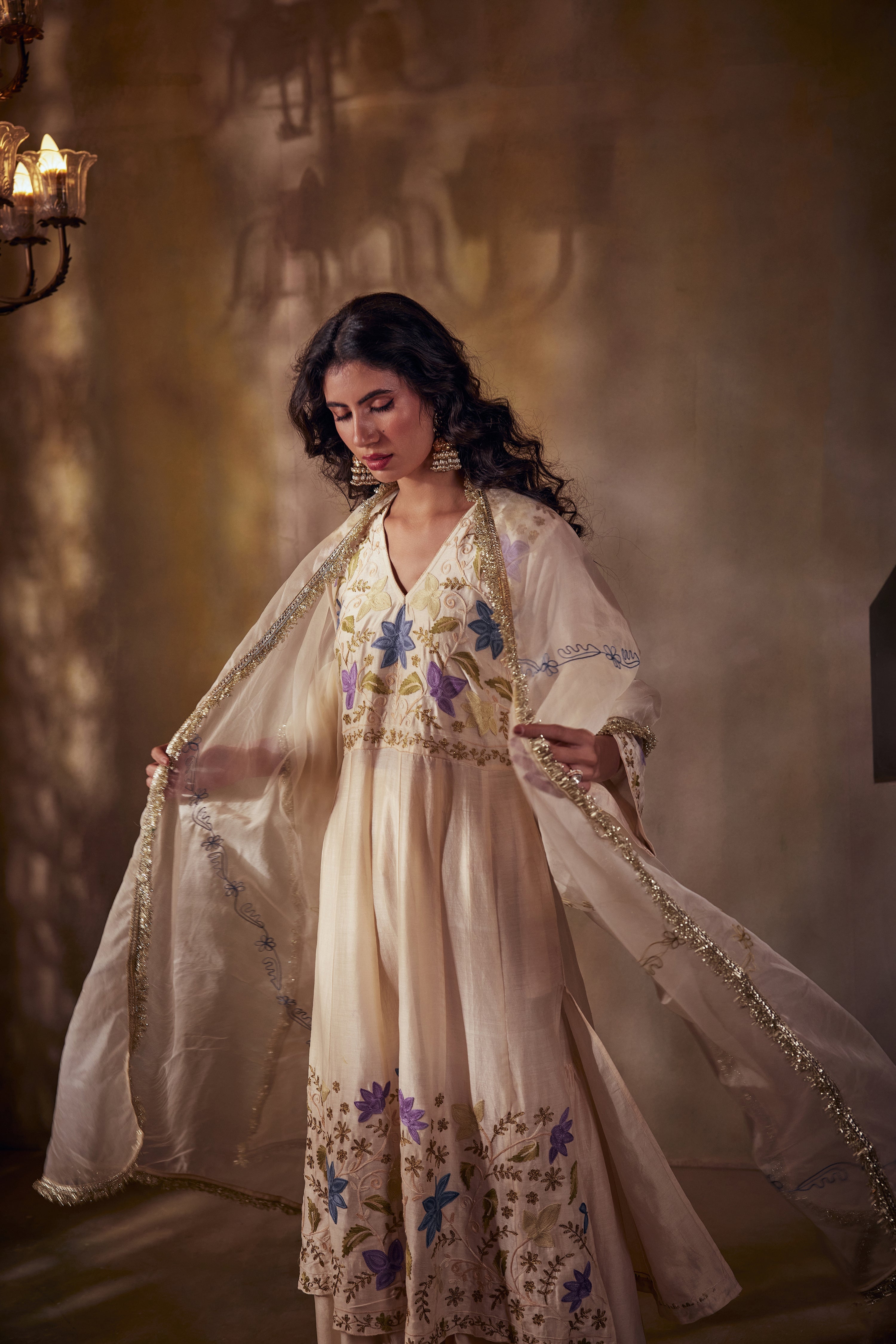 Chandni Raat Ivory Anarkali