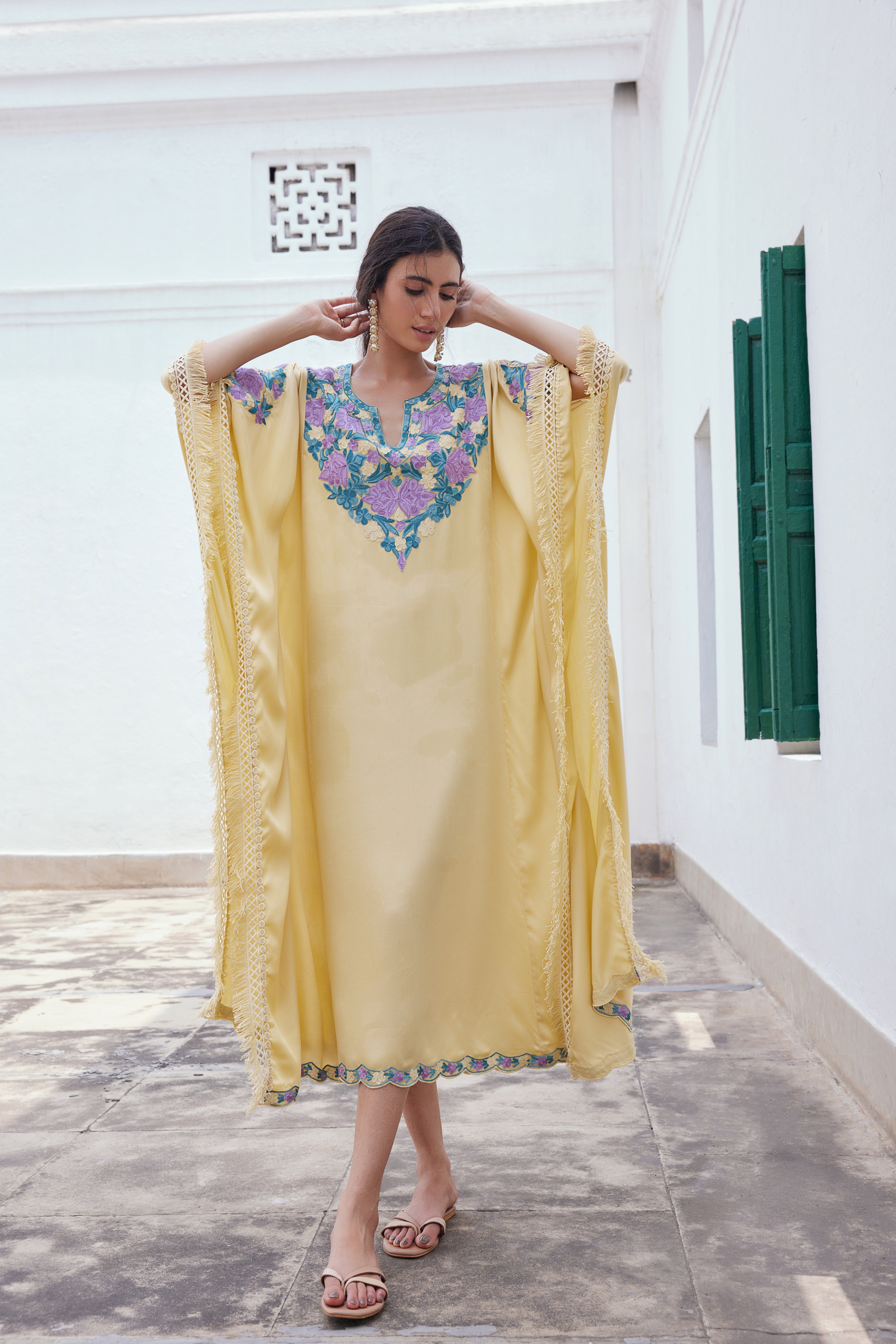 Lemon Yellow Kaftan