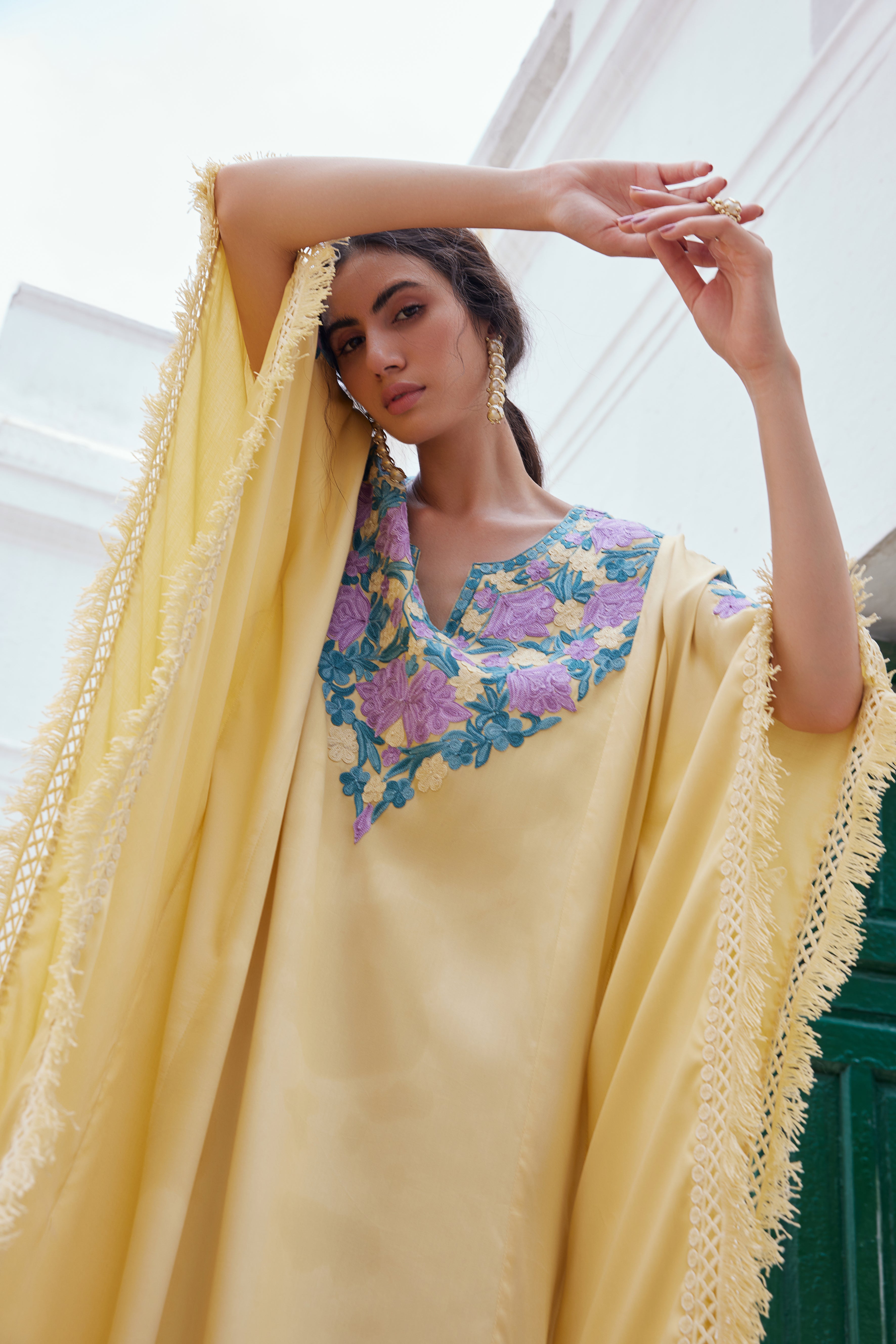 Lemon Yellow Kaftan