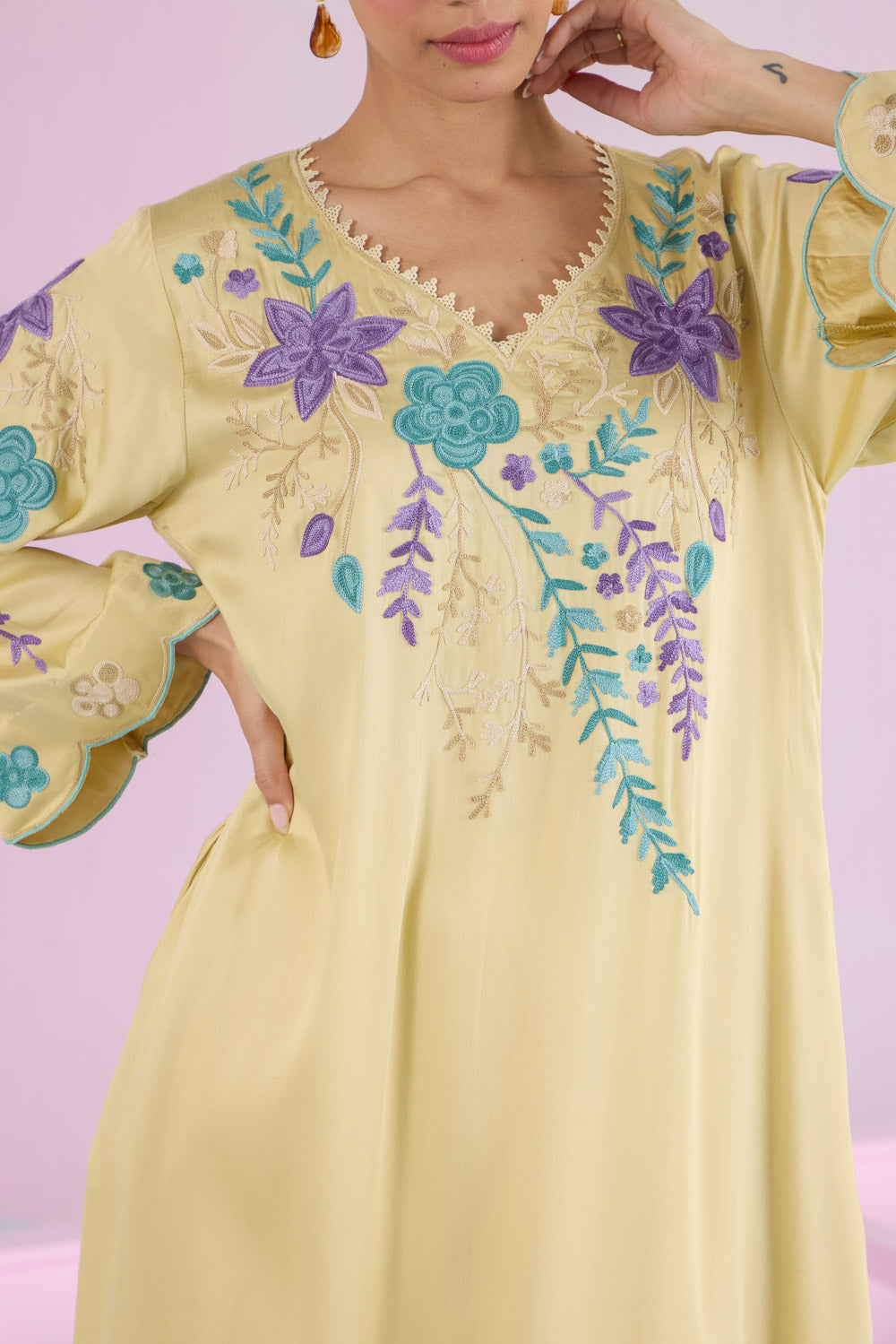 Yellow Daisy Kurta Set