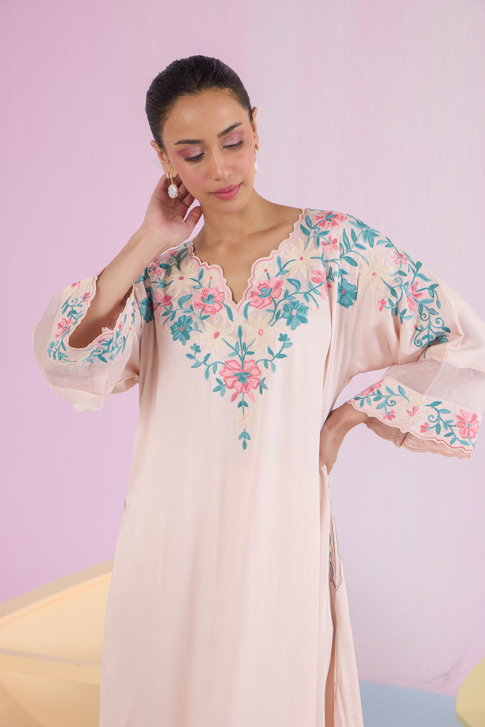 Blush Petal Pheran Set