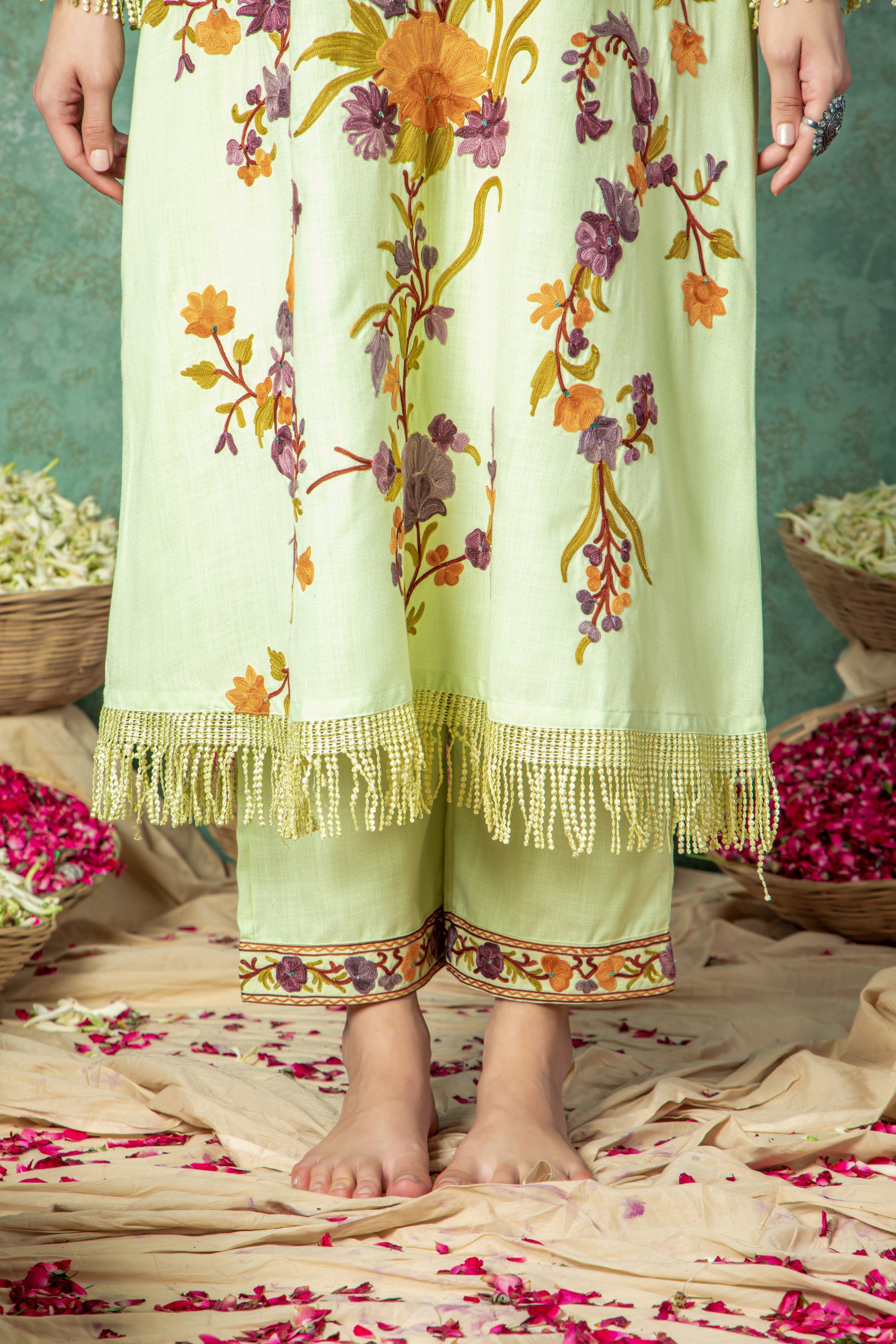 Pista Cotton Kurta Set